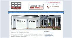 Desktop Screenshot of faithdoorservice.com